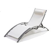 chaise longue design beige
